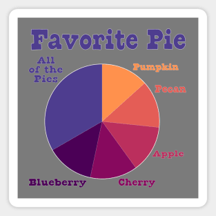 Favorite Pie Chart Magnet